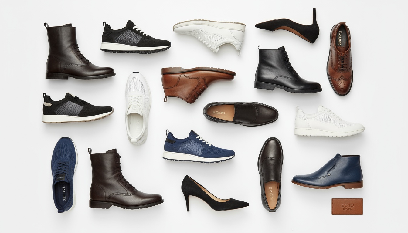 Footwear & Headwear Product Range Flatlay